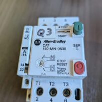 Used Allen Bradley Motor Control Switch 140-MN-0630 With 140-A11 Aux Switch